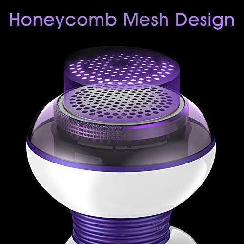 CONFU Lint Remover, Portable Sweater Fabric Fuzz Shaver Fabric Defuzzer for Clothes,Cotton Slippers,Sofa,Blanket,Curtain and More 1 Extra Replaceable Shave Blade Included(USB Rechargeable)