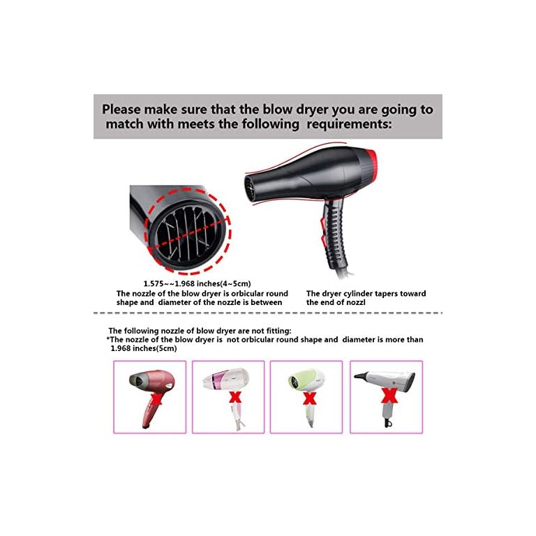 Collapsible Silicone Hair Dryer Diffuser Travel and Easy Storage