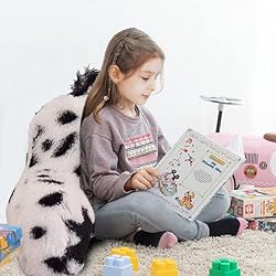 Holawakaka Standard Faux Fur Bed Rest Pillow with