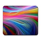 mp289 Fractal Rainbow Ocean Mouse Pad