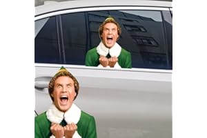 GENERIC Buddy The Elf Sticker, Funny Christmas Window Sticker Car Sticker Window Decal Wall Art (C)