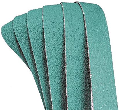 2 X 72 Zirconia Sanding Belt 6 Pack 2X the Life of Aluminum Oxide for Knife Making or Sanding Aluminum, Stainless Steel or Wood, USA Made (100 Grit)