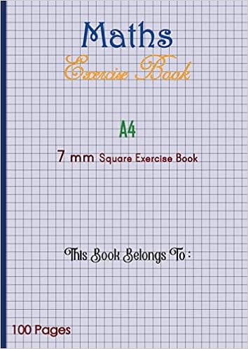 Maths Exercise Book 7mm 1 Cm Squares Grid Ruled School Notebook Squared Quad Ruled Grid Paper For Mathematics Graph 100 Pages Froom Freed Amazon Com Books