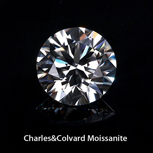 0.6 Ct 5.5 mm Round Brilliant Cut Genuine Charles&Colvard Moissanite Loose Stone w. Certificate - Thumbnail 7