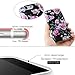 Compatible with iPhone 6s Plus Case, Floral Series Women Best Protective Cute Black Slim Shockproof Glossy Soft Silicone Rubber TPU Cover Phone Case, Black Rose Flower