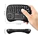 VicTsing 2.4GHz Mini Wireless Keyboard with Touchpad Mouse Below Designed, Long Battery Life, Handheld Remote Control Keyboard Perfect for Raspberry Pi 3/PC/Android TV Box/HTPC/X-Box -Black