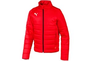 PUMA Kids Boys Liga Padded Jacket Athletic Outerwear Casual - Red - Size L