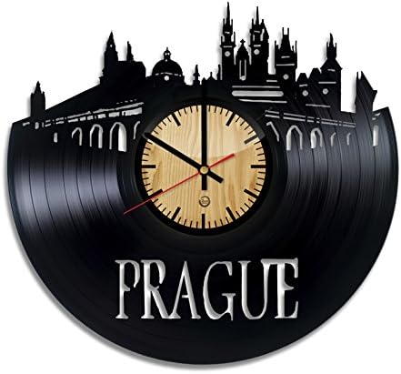 Prague Record Wall Clock - Get unique of living room wall decor - Gift ideas for girls and boys – Capital Unique Art Design