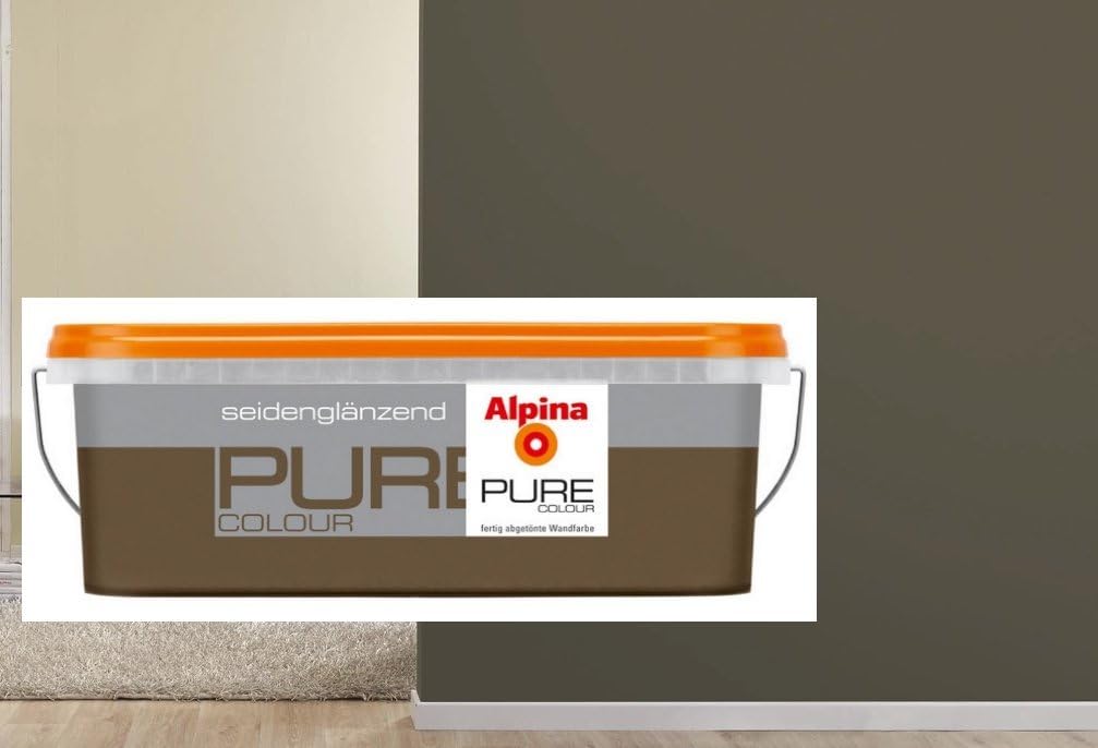 Alpina Pure Colour 2 5 L Wandfarbe Innen Kokos Seidenglanzend Grau Braun Mokka Amazon De Baumarkt
