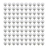 Outflower 100pcs DIY Rivets Half-hole Artificial Pearl with Pedestal Shoes/Clothing/Package Auxiliary Materials Clothing Decorative Accessories Ivory 10mm