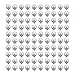 Outflower 100pcs DIY Rivets Half-hole Artificial Pearl with Pedestal Shoes/Clothing/Package Auxiliary Materials Clothing Decorative Accessories Ivory 10mm