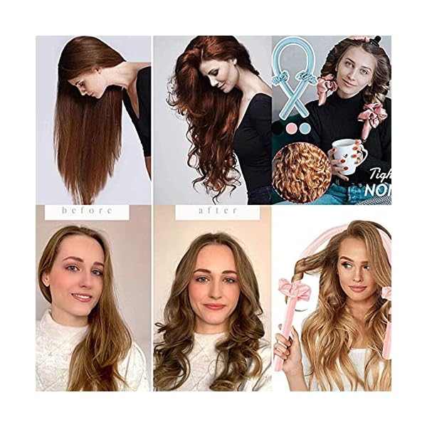 Heatless-Curlers-HeadbandHeatless-Curling-Rod-HeadbandBest-Lazy-DIY-Flexible-Soft-Foam-Styling-No-Heat-Hair-Curlers-Set-Including-User-Manual-for-Long-Medium-Hair-You-Can-Sleep-In-Overnight Tik Tok Heatless Curling Rod Headband, No Heat Lazy Silk Curler Hair Rollers Set,Best DIY Flexible Lightweight Soft Foam…