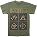 Led Zeppelin Men's Black Box Symbols T-shirt Army