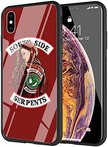 YZSGP AA-244 Riverdale Phone Case for iPhone XR, Tempered Glass Back Cover with 360 Degree Full Strong Protection