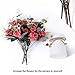YILIYAJIA Artificial Flowers,Faux Flowers in Vase Decor, Silk Rose Flower Arrangements Fake Bouquets with Ceramics Vase Table Centerpieces Living Dinning Coffee Table Room Kitchen