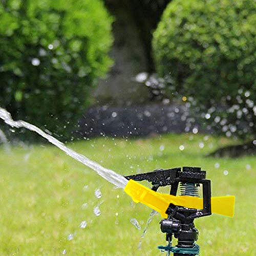 VICCKI Rotating Impulse Sprinkler Garden Lawn Grass Watering System Water Hose Spray