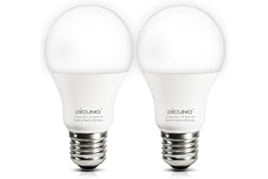 DiCUNO Dusk to Dawn LED Outdoor Light Bulbs, Automatic On/Off Light Sensor Bulb, 9W (60W Equivalent), 5000K Daylight White, 8