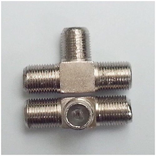 SODIAL(R) 2 PCS 2-Way F-Type Combiner TV Coaxial Connectors RF Adapters Joiners