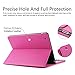 iPad 2 3 4 case with keyboard, Boriyuan Leather Smart Case Stand Folio Cover with Detachable Wireless Bluetooth Keyboard for Apple iPad 2nd 3rd 4th generation 9.7 inch (Rose Red)