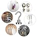 EVISWIY Strong Magnetic Hooks Refrigerator for Hanging Keys Grill Tools Heavy Duty Small Neodymium Magnets Hooks Hangers for Cruise Cabins Fridge Classroom Kitchen Office Garage 25 Pack