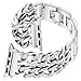 VOMA Bling Bands Compatible For Apple Watch Band 42mm 44mm iWatch Series 5/4/3/2/1, Diamond Rhinestone Stainless Steel Metal Jewelry Bracelet Bangle Wristband Strap(Chain Silver 42mm 44mm)