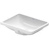 Duravit 0305490017 Starck 3 20-7/8" Rectangular Ceramic Undermount Bathroom Sink with Overflow