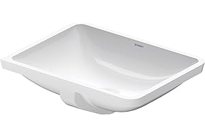 Duravit 0305490017 Starck 3 20-7/8" Rectangular Ceramic Undermount Bathroom Sink with Overflow
