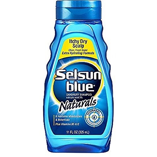 Selsun Blue Shampoo Naturals Dandruff Itchy Dry Scalp 11 Ounce (325ml) (2 Pack)