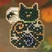 Mill Hill Magic Kitty Beaded Counted Cross Stitch Kit Halloween Ornament Kit 2006 Autumn Harvest MH18-6206