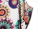 VOBAGA Women's Sun Flowers Pattern Printed Loose Batwing Chiffon Blouse T-Shirt XXL Sunflower