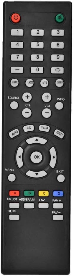 Replacement Remote Control for Seiki TV Universal TV Remote with 8 Metre Range for Home Entertainment Systems