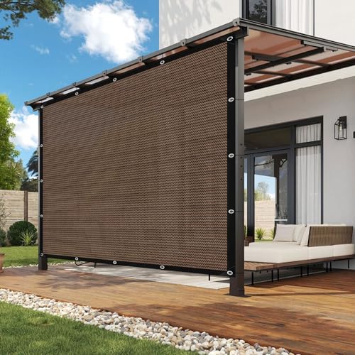 kogxscej Red de sombra con ojales, 80% de tasa de sombreado resistente a los rayos UV, transpirable, ligera y duradera, red de sombreado para invernadero, jardín, granero, exterior.