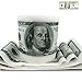 Forum Novelties Minch Hundred Fake Money Dollar Bill Toilet Paper Roll Bathroom-Novelty Funny, Green