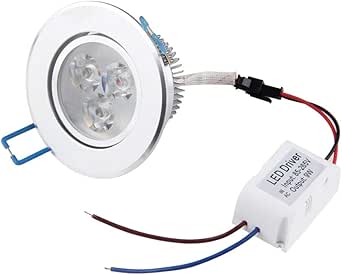 Bombilla LED de techo empotrable de 9 W + controlador de ahorro de
