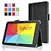 Exact LG G Pad 10.1 Case [PRO Series] - Professional PU Leather Folio Case for LG G Pad 10.1 (LG-V700) Black