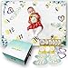 Nonidoo Baby Monthly Milestone Blanket for Girls | Milestone Blanket for Baby Pictures | Super Soft, Fluffy, Fleece, Large Baby Photo Blanket | Bedtime Story Ebook
