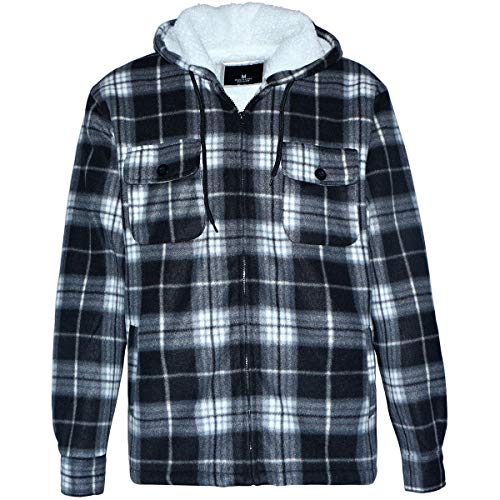 thick flannel jacket with hood