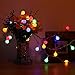 DecorNova Globe Lights, Battery Operated Fairy Ball String Lights with 3 AA Battery Case, Remote Control & 8 Modes for Christmas Party Wedding Bedroom Decorations, 30 LEDs 13 Feet, Multi Color