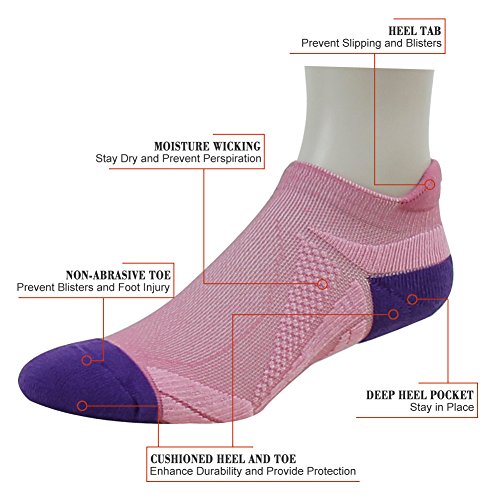 image for Short Running Socks, HAPYCEO Adult High Performance Support Non Slippi