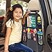 Car Back Seat Organizer Protector - JALIELL Car Organizer Back Seat with 10” Touch Screen Tablet Holder + 5 Storage Pockets Car Organizer Great Travel Accessories for Kids Toddlers Toys