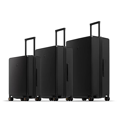 LEVEL8 Elegance Matte Luggage Set, 20 Inch Carry-on Luggage, 24&28