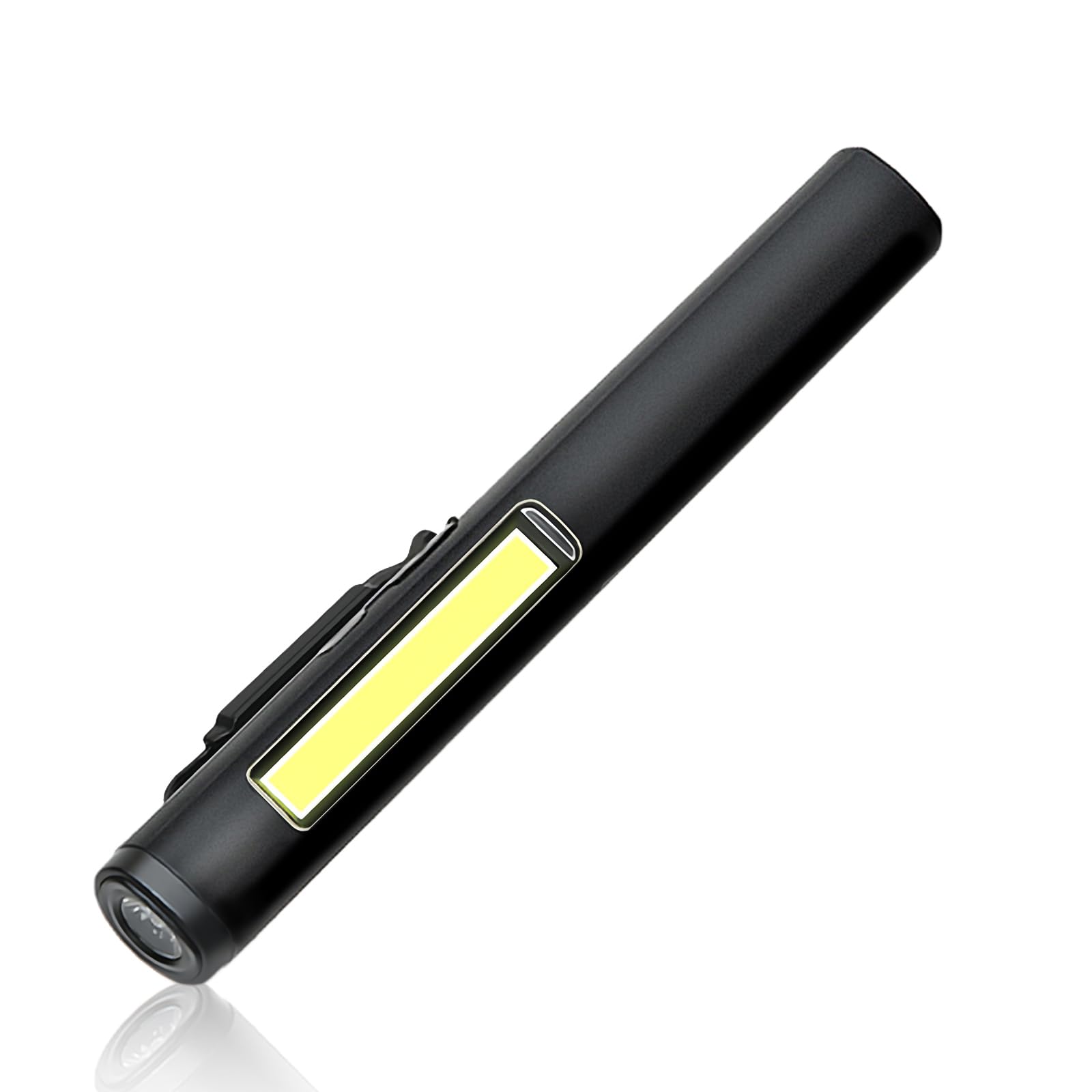 flintronic Mini Torch, USB Rechargeable Flashlight, Pocket Pen Torch Light Flashlight, with Pocket Clip, Super Bright, Waterproof,for Inspection, Workshop, Repair, Hiking