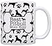 ThisWear Dog Owner Gifts Best Pitbull Mom Ever Paw Pattern Gift 11oz Ceramic Coffee Mug with Handle