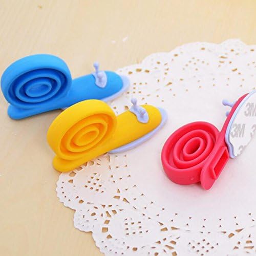 QIXINSTAR 3 Pcs EVA Plastic Baby Safety Veiligheid Gridad Snail Shape Cabinet Door Stopper Lock Porte Enfant Securite