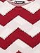 Allegra K Woman Zig-Zag Pattern Knitted Loose Tunic Shirt Red White M