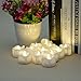 Battery Candles with Remote, 12 Packs PChero Battery Operated Candle LED Unscented Flickering Flameless Tea Lights, Last up to 48 hours, Perfect for Birthday Wedding Party Home Decor - [Warm White]