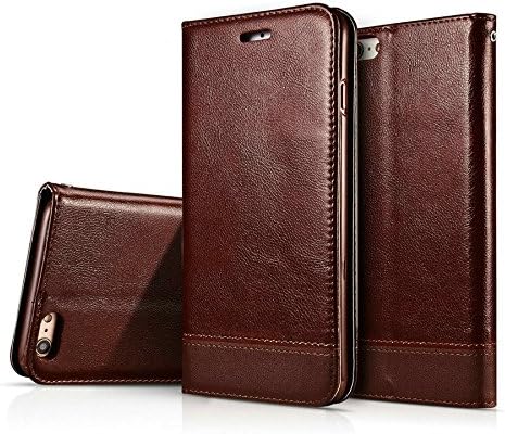 iPhone 6 6s Case,Liujie New style Premium PU Leather Wallet Case Cover with Built-in Credit Card/ID Card Slots for iPhone 6 6s Case. (brown)