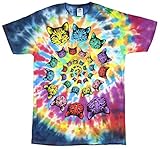 Catopia Tie Dye Kitty Cat Graphic T-Shirt