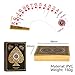 PVC plastic poker Playing Cards Banker Gold Texas Hold'em Magic props Party Waterproof Gambing Luxury