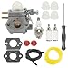 Panari 753-06190 Carburetor for Walbro WT-973 Troy-bilt TB2040XP TB21EC TB22EC TB32EC TB42BC TB80EC Yard Man YM71SS MTD M2500 M2510 Bolens BL110 BL160 Trimmer